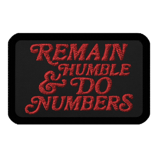 The Motto Embroidered patches